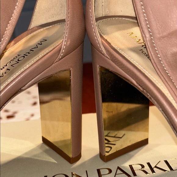 Elegant NEW MARION PARKE Blush Bella Heels - Picture 5 of 6